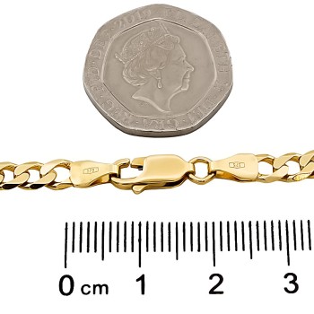 9ct Gold 5.3g 7 inch Figaro Bracelet